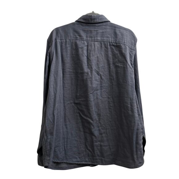 Everlane Men’s Dark Gray Button Up Long Sleeve Shirt 100% Cotton XL - Picture 2 of 5